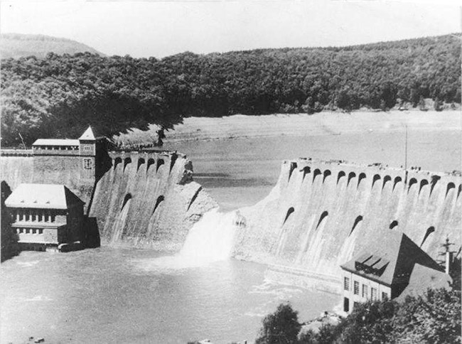 The Destroyed Eder Dam 1