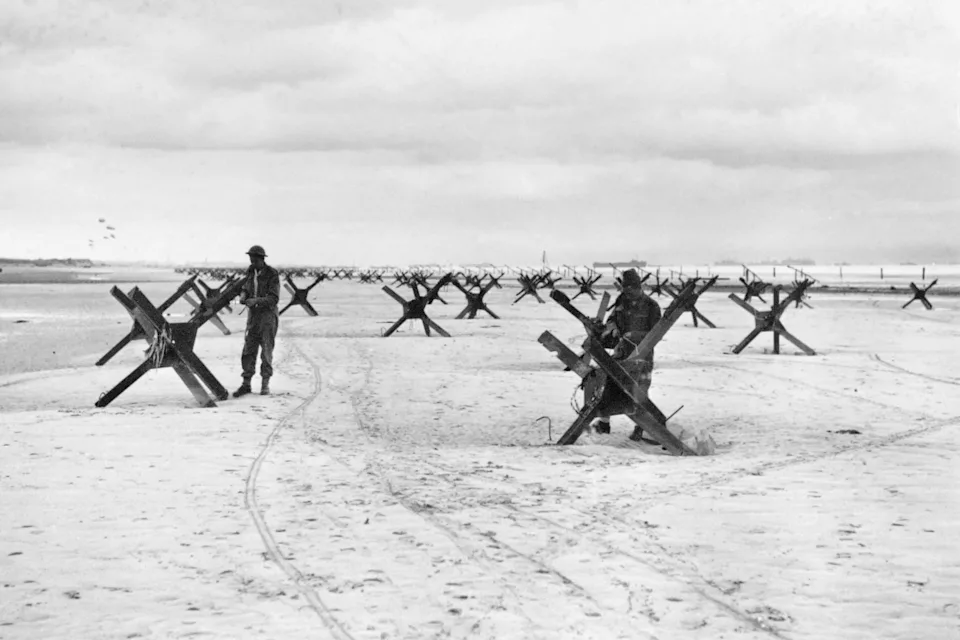 Czech Hedgehogs At Normandy Landings