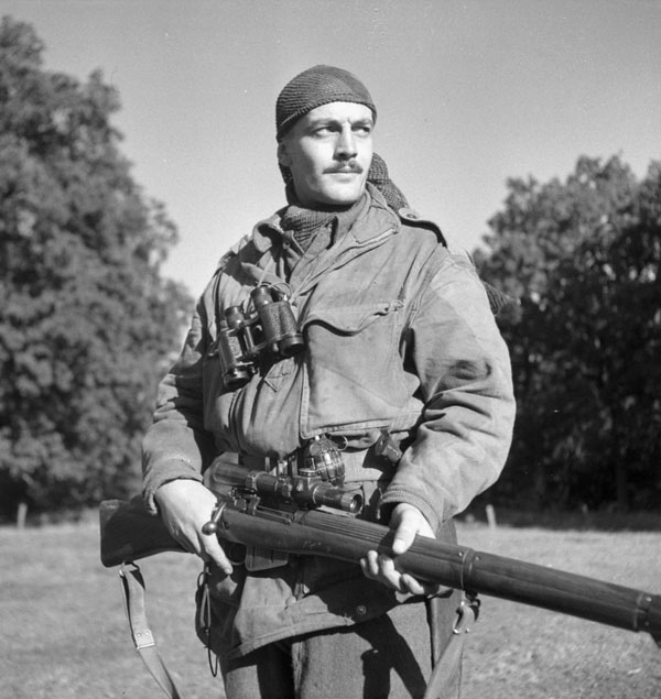Sergeant H.A. Marshall Of The Sniper Section The Calgary Highlanders