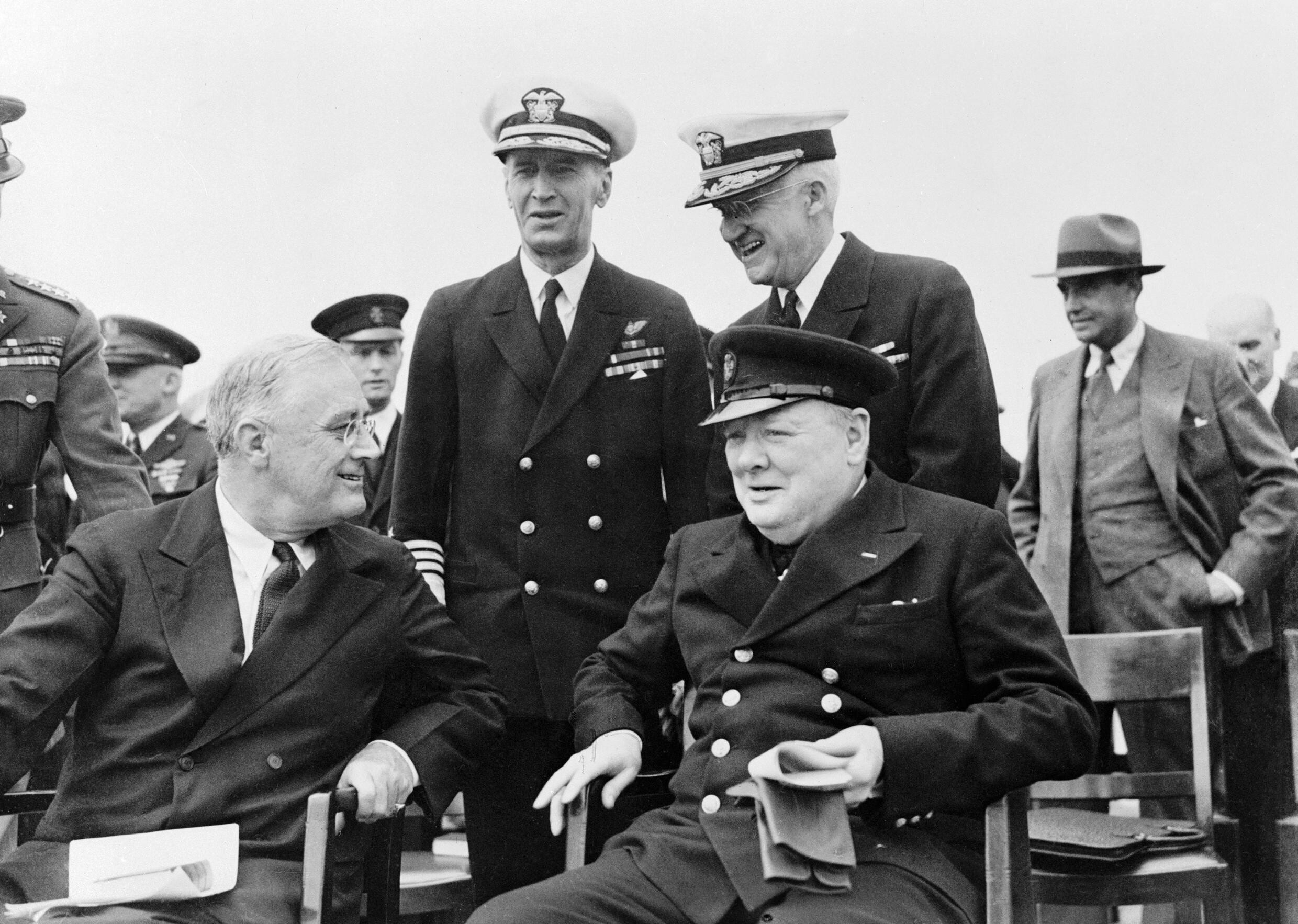 President Roosevelt And Winston