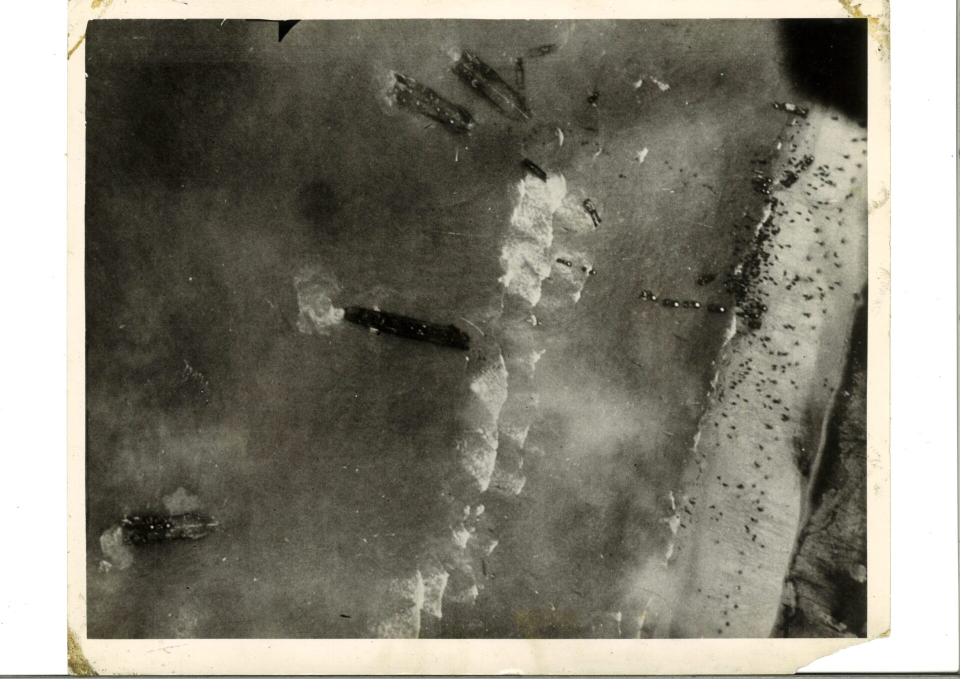 This Photograph Shows A Stretch Of The Beachhead Dur