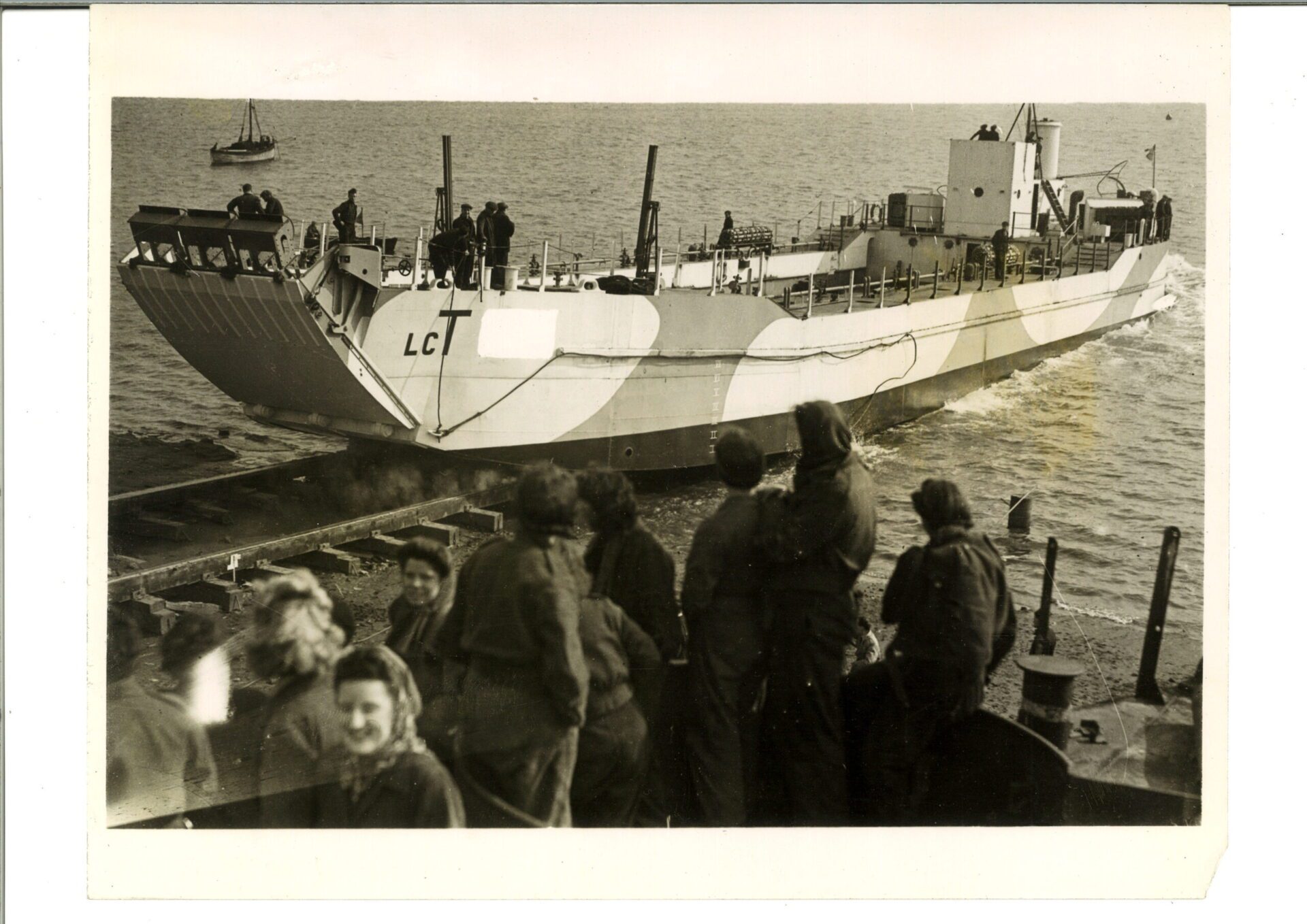 A Landing Craft Launched While The Women W\