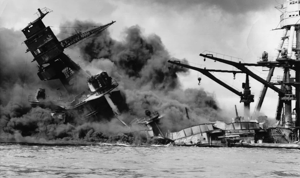 Battleship Attack Pearl Harbor Japanese Hawaii December 7 1941 980X581