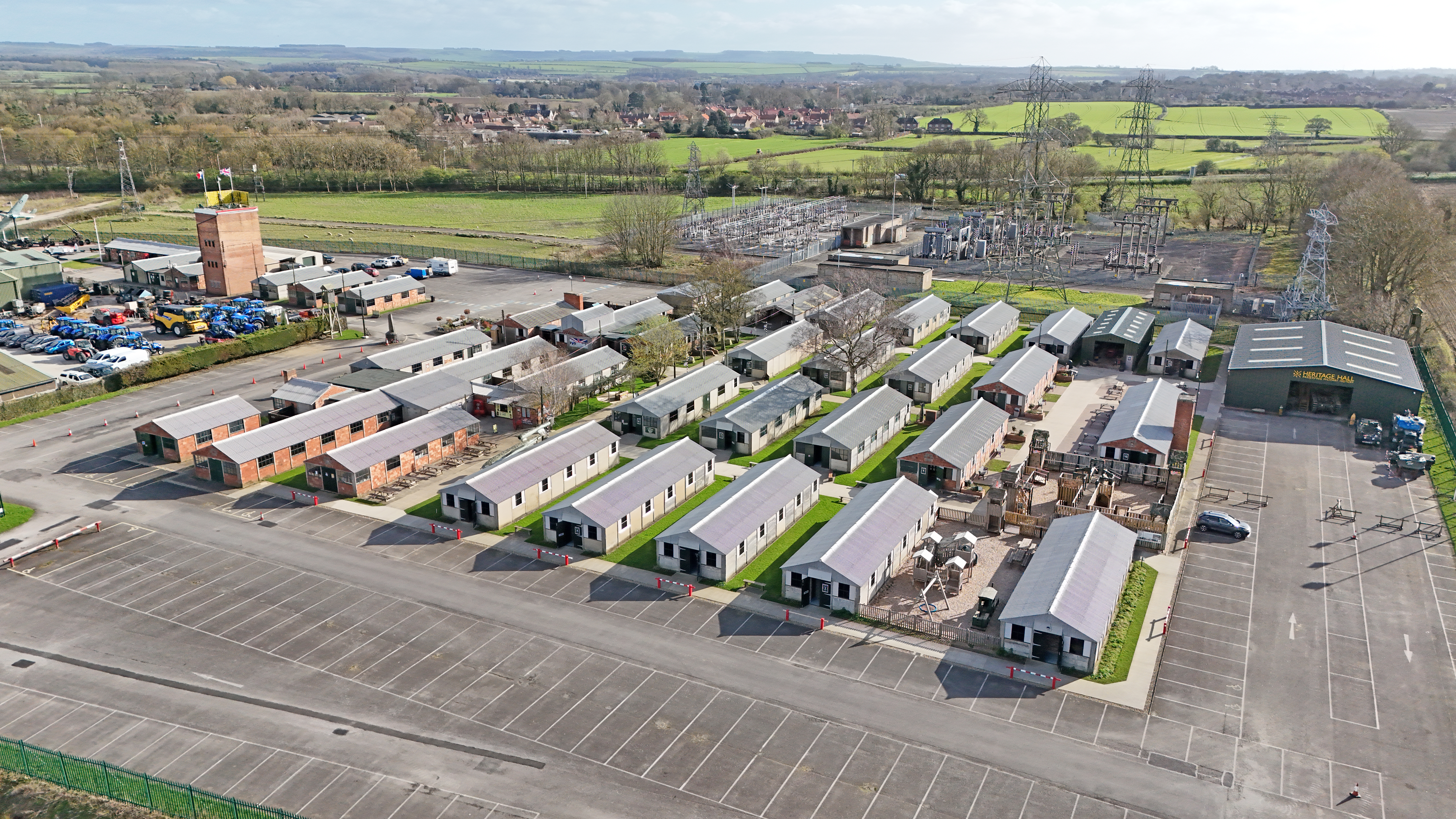 Eden Camp Huts Car Parking