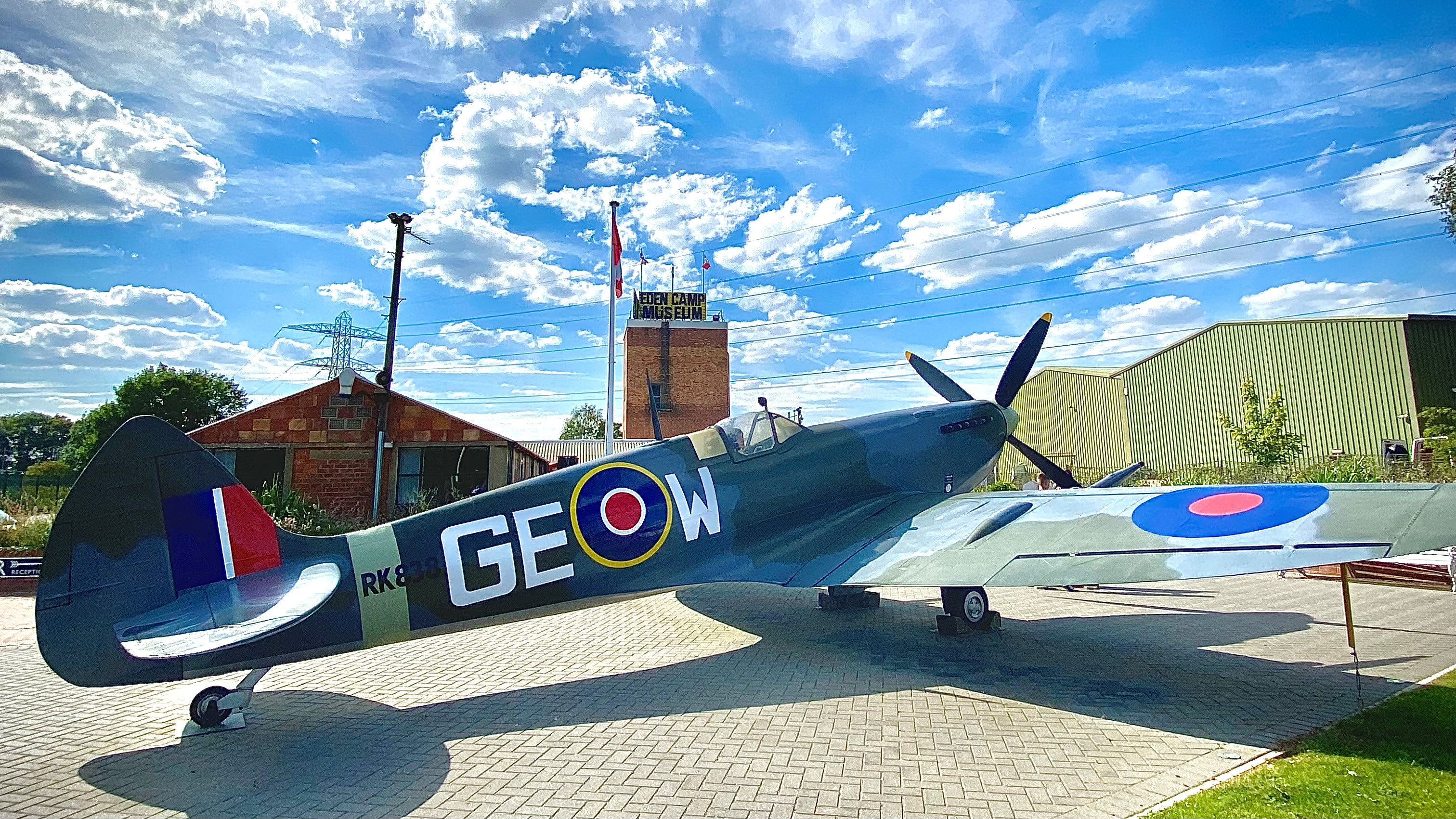 Replica Spitfire At Eden Camp Modern History Museum