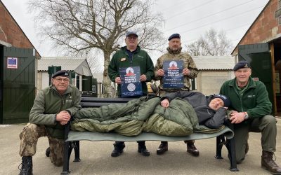 Eden Camp veterans brave the cold for Great Tommy Sleepout to support homeless heroes