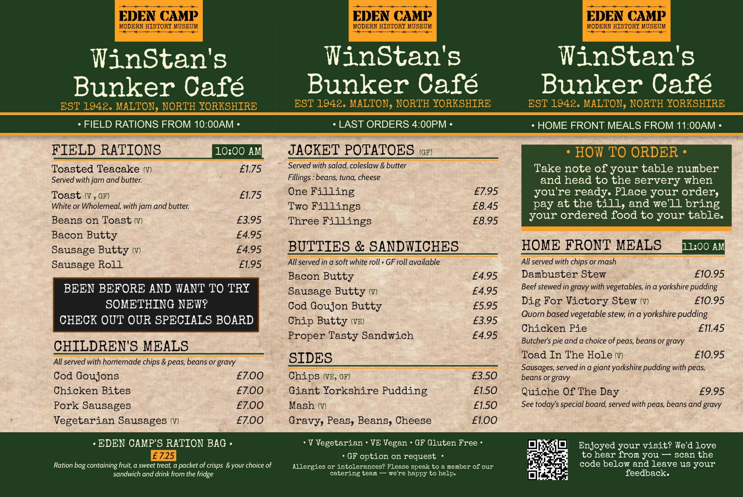 Table Talker Menu